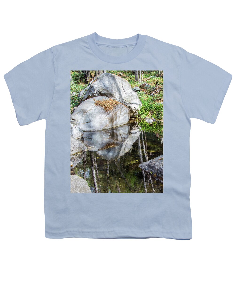 Pond Youth T-Shirt featuring the photograph Serene Reflections by Ed Clark