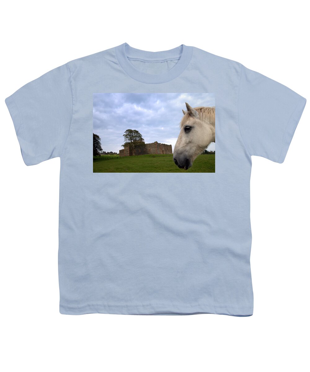 Castle Youth T-Shirt featuring the photograph Skipness Castle by Doug Gibbons