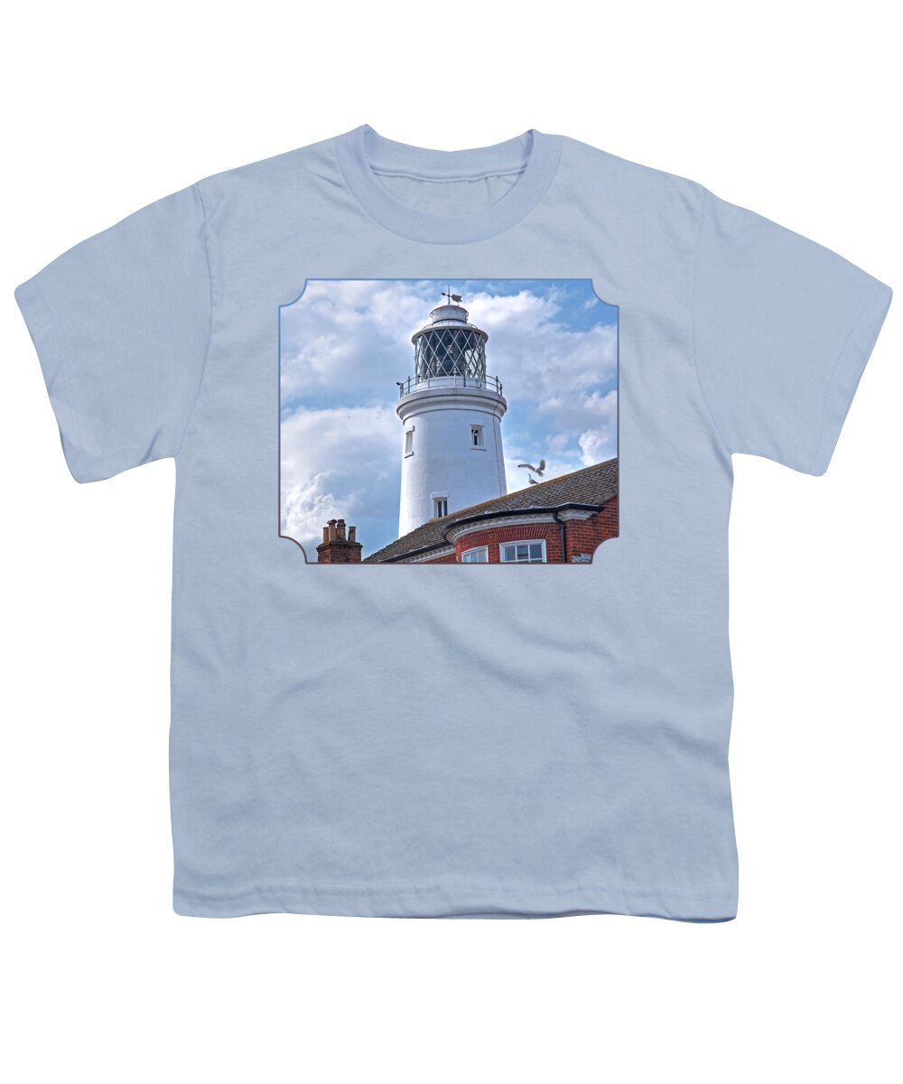 Ighthouse Youth T-Shirt featuring the photograph Sky High - Southwold Lighthouse by Gill Billington