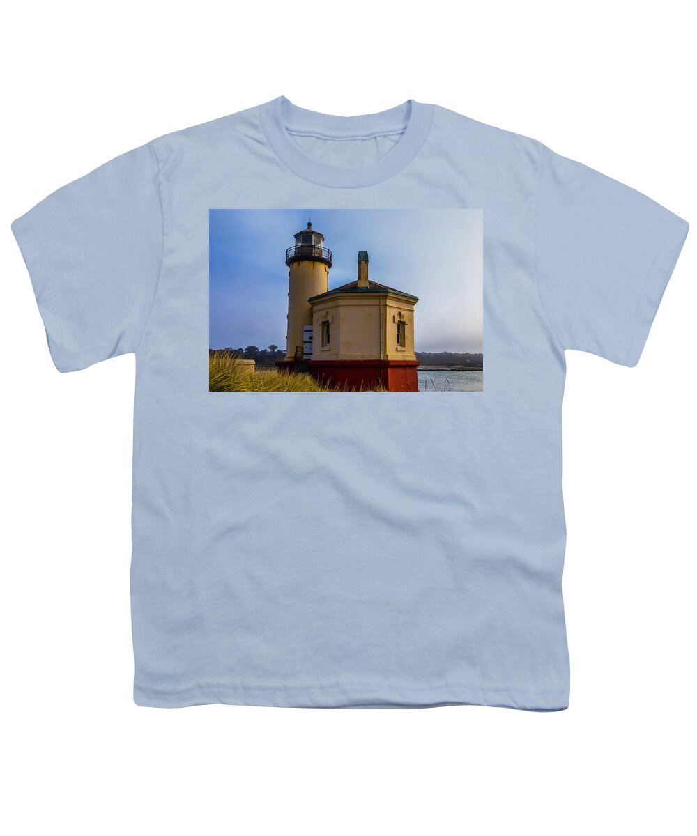 Romantic Coquille River Lighthouse Youth T-Shirt featuring the photograph Small Coquile River lighthouse by Garry Gay