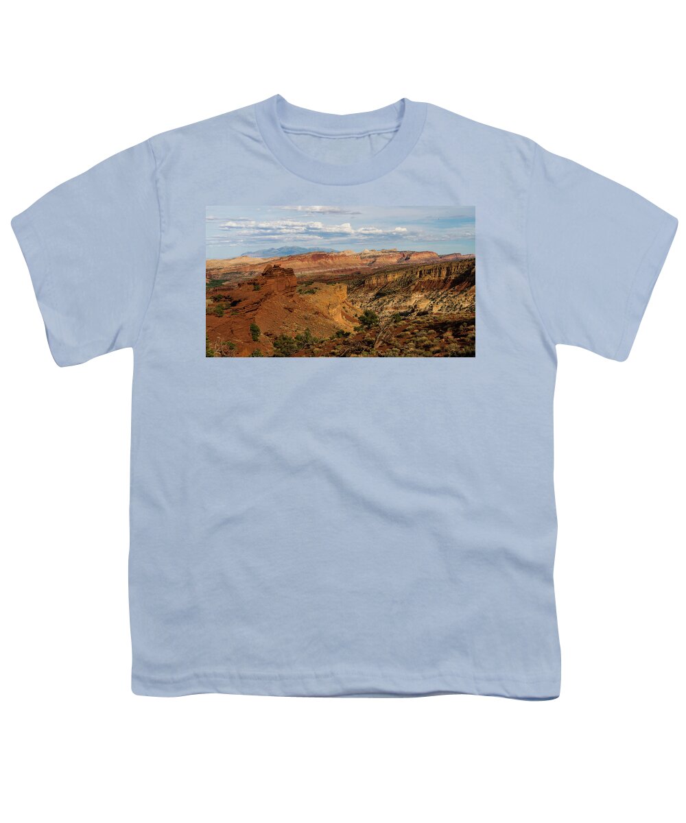 Utah Youth T-Shirt featuring the photograph Spectacular Valley Capitol Reef National Park Utah by Lawrence S Richardson Jr
