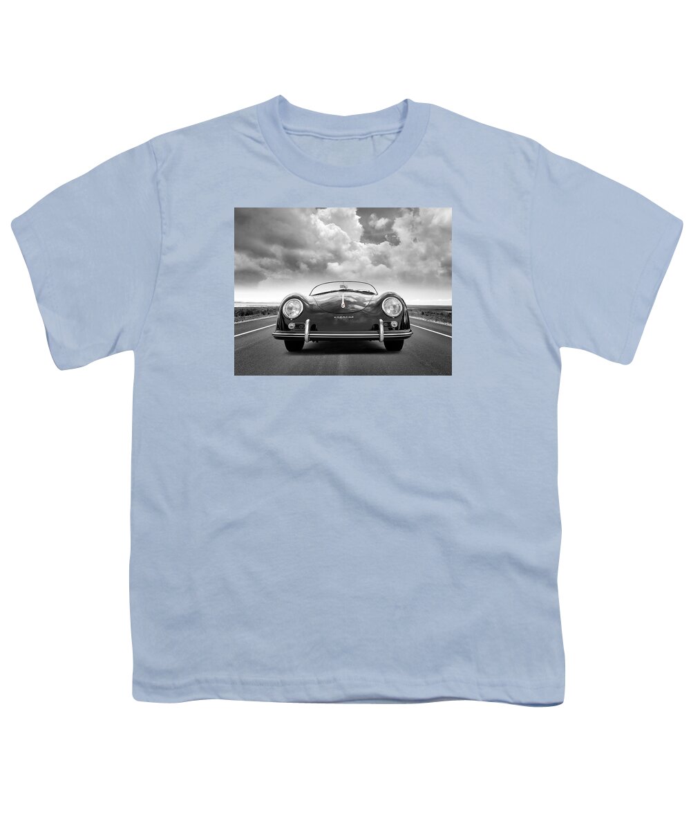 Porsche 356 Youth T-Shirt featuring the digital art Porsche 356 Speedster #2 by Douglas Pittman
