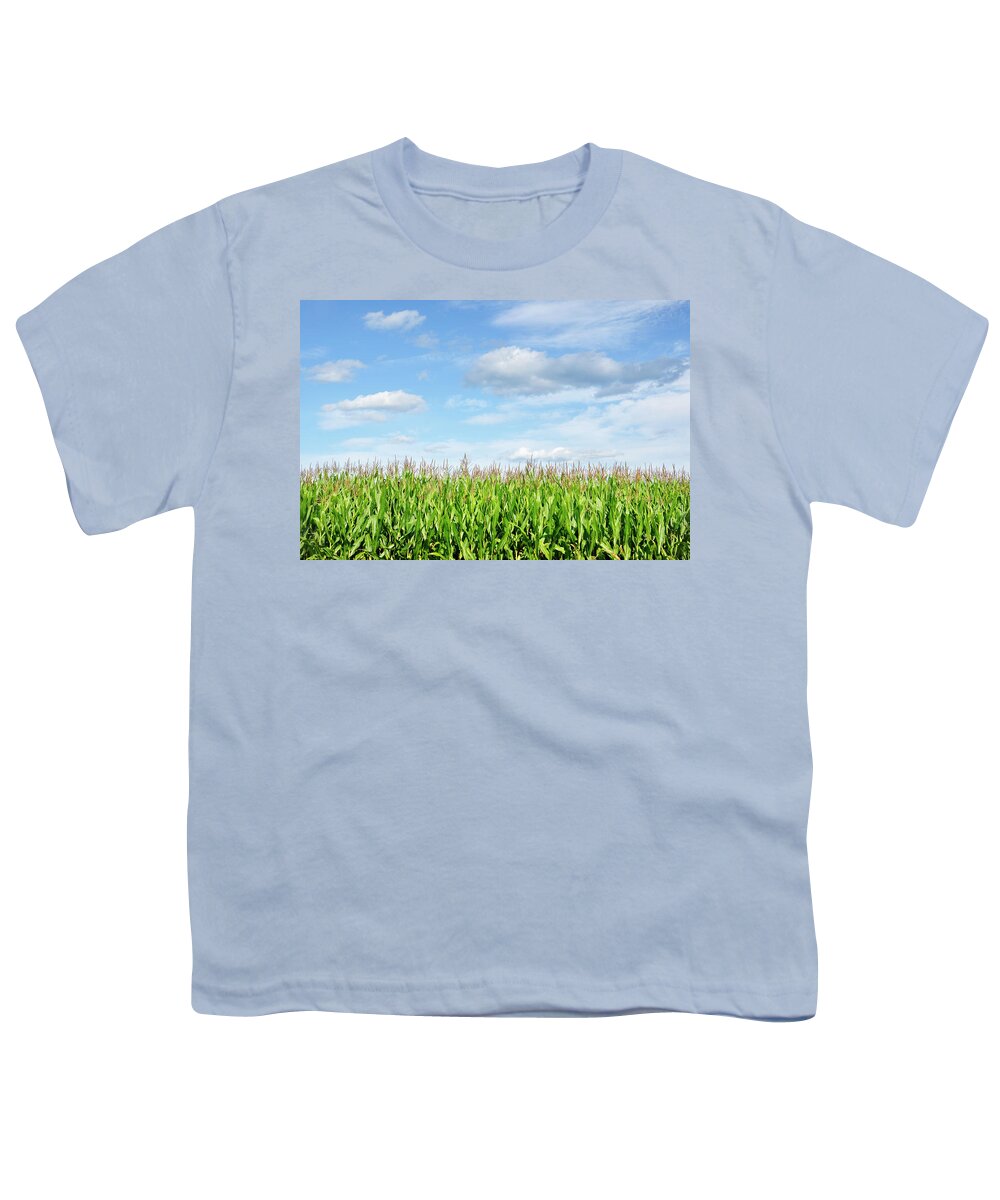 Cornfield Youth T-Shirt featuring the photograph Summer Cornfield by Luke Moore