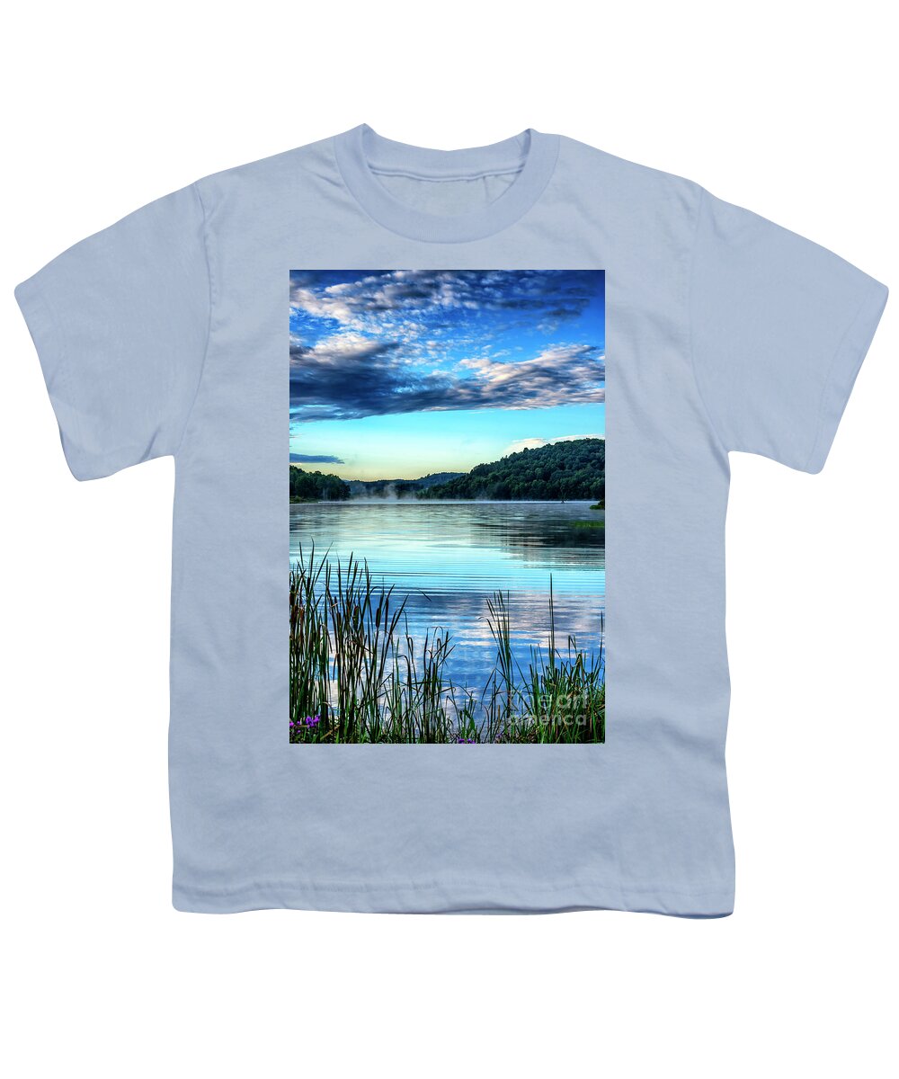 Big Ditch Lake Youth T-Shirt featuring the photograph Summer Morning on the Lake by Thomas R Fletcher