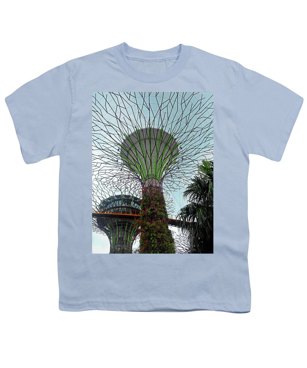 Gardens By The Bay Youth T-Shirt featuring the photograph Super Trees 15 by Ron Kandt