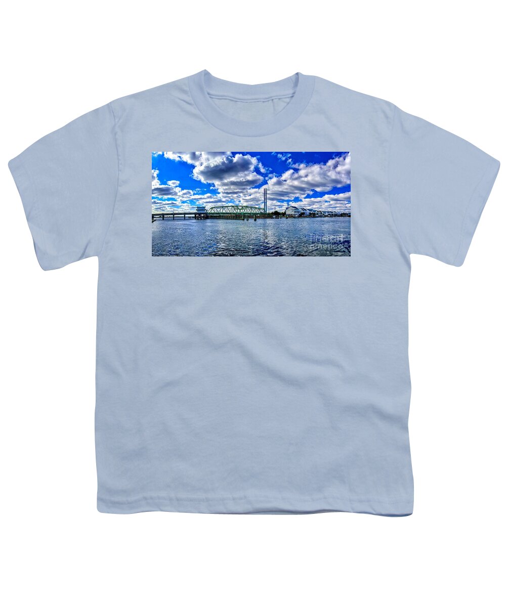 Surf City Youth T-Shirt featuring the photograph Swing Bridge Heaven by DJA Images