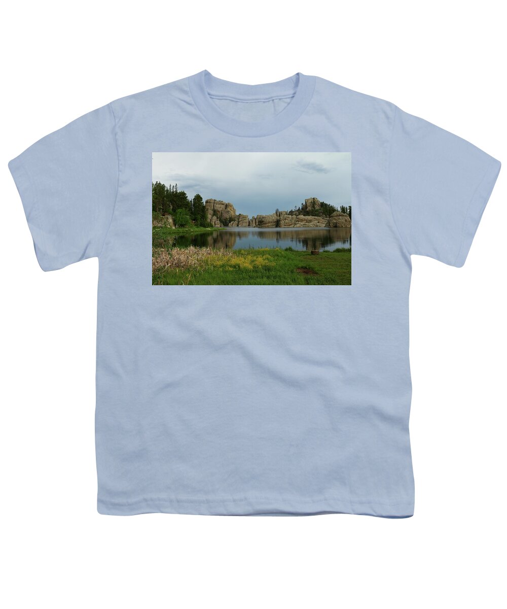  South Youth T-Shirt featuring the photograph Sylvan Lake In The Black Hills by Christiane Schulze Art And Photography