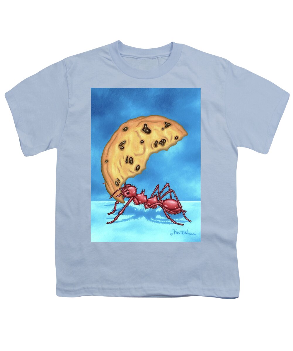  Youth T-Shirt featuring the painting The Cookie Cutter Ant by Paxton Mobley