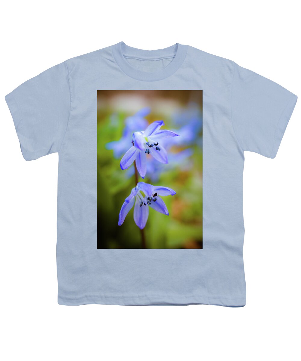 Spring Flowers Youth T-Shirt featuring the photograph The first spring flowers by Lilia S