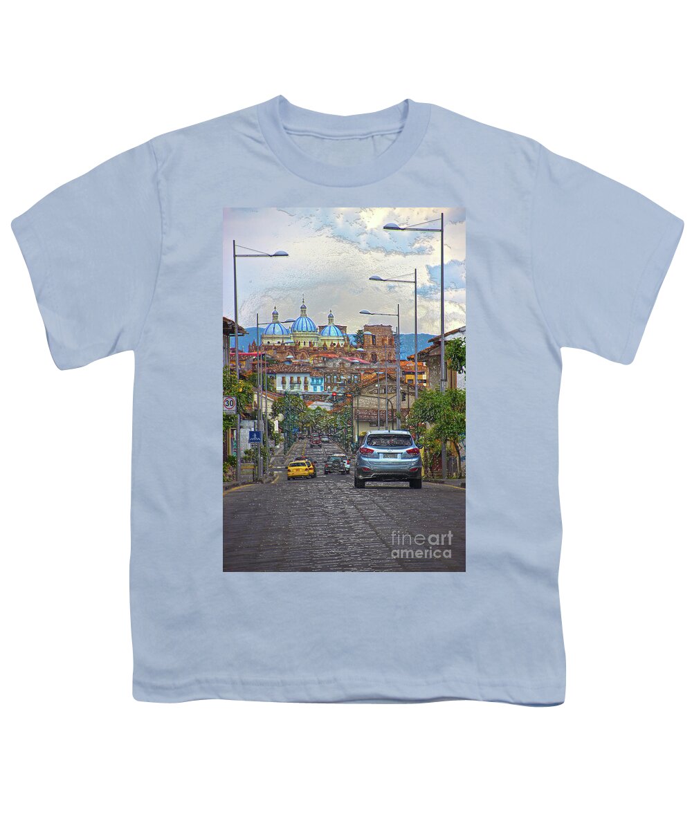 Spanish Youth T-Shirt featuring the photograph The Inca Trail Through Cuenca II by Al Bourassa