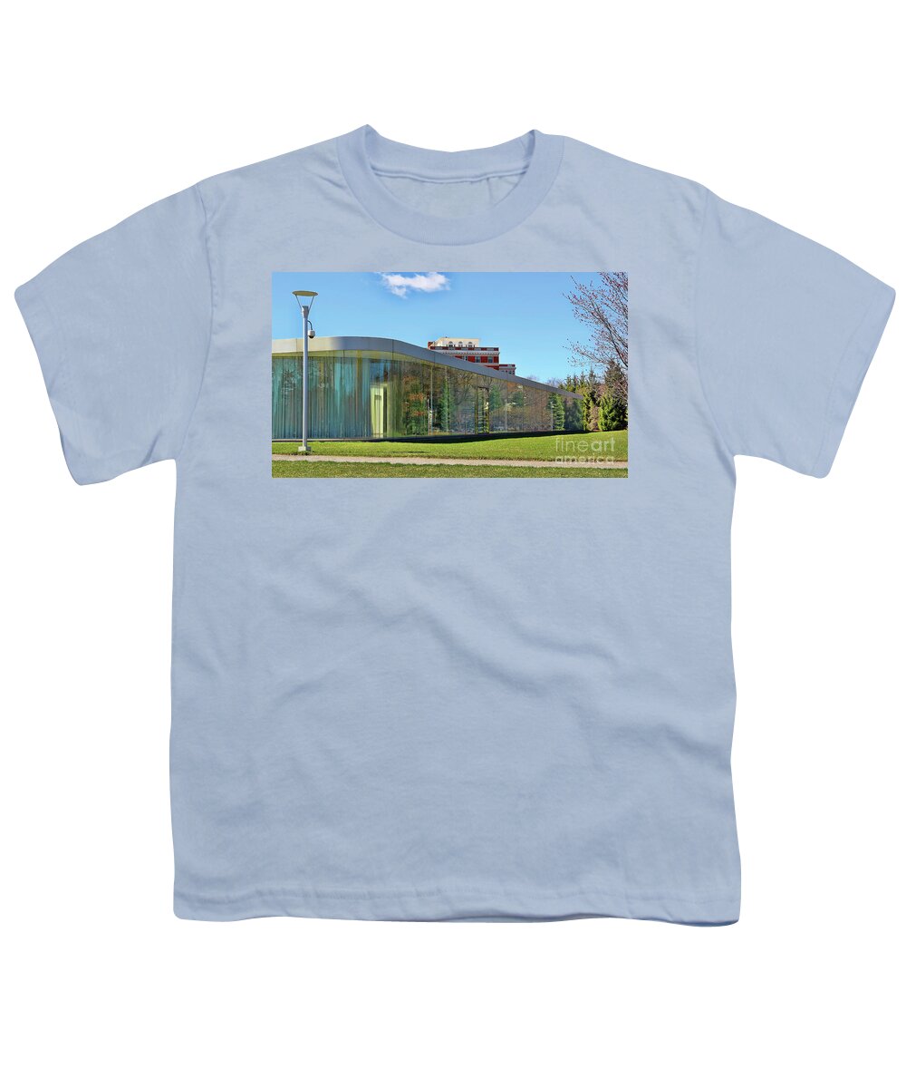 Toledo Museum Of Art Youth T-Shirt featuring the photograph Toledo Museum of Art Glass Pavillion 0202 by Jack Schultz