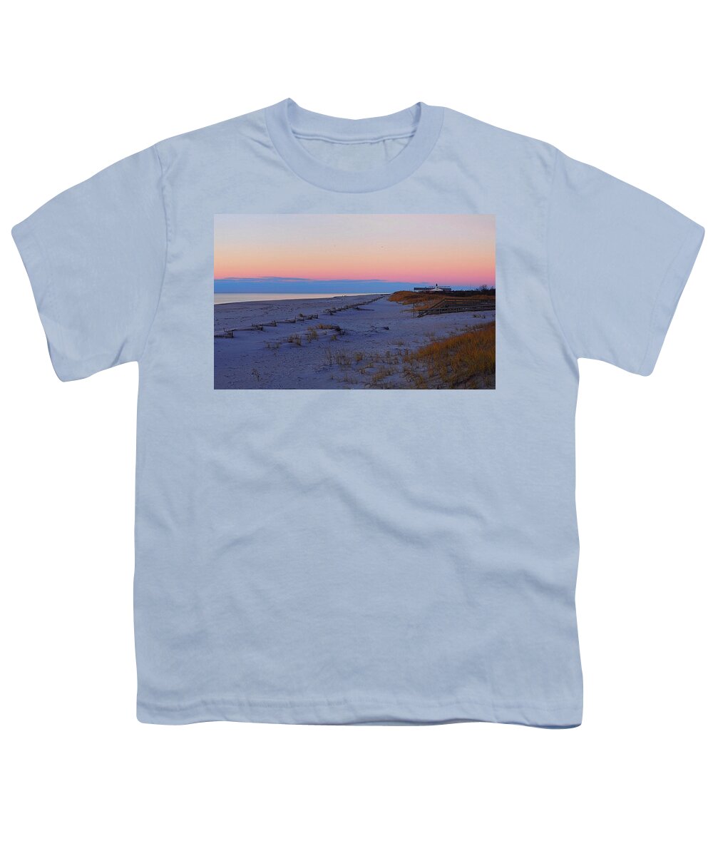 Winter Youth T-Shirt featuring the photograph Winter Beach by Newwwman