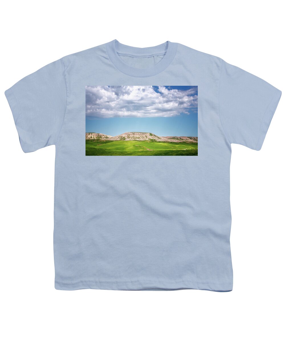 Joan Carroll Youth T-Shirt featuring the photograph Buffalo Gap National Grassland South Dakota by Joan Carroll