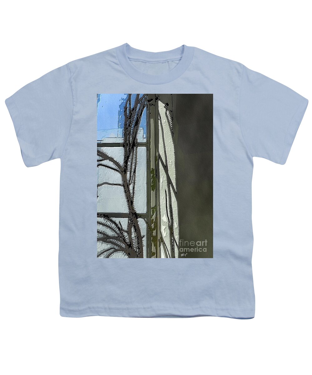 Cactus Youth T-Shirt featuring the digital art Cactus Abstract by Diana Rajala
