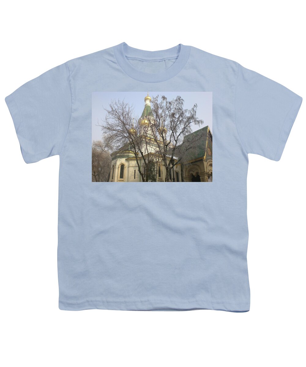 Church Youth T-Shirt featuring the photograph Church in Sofia, Bulgaria by Martin Smith