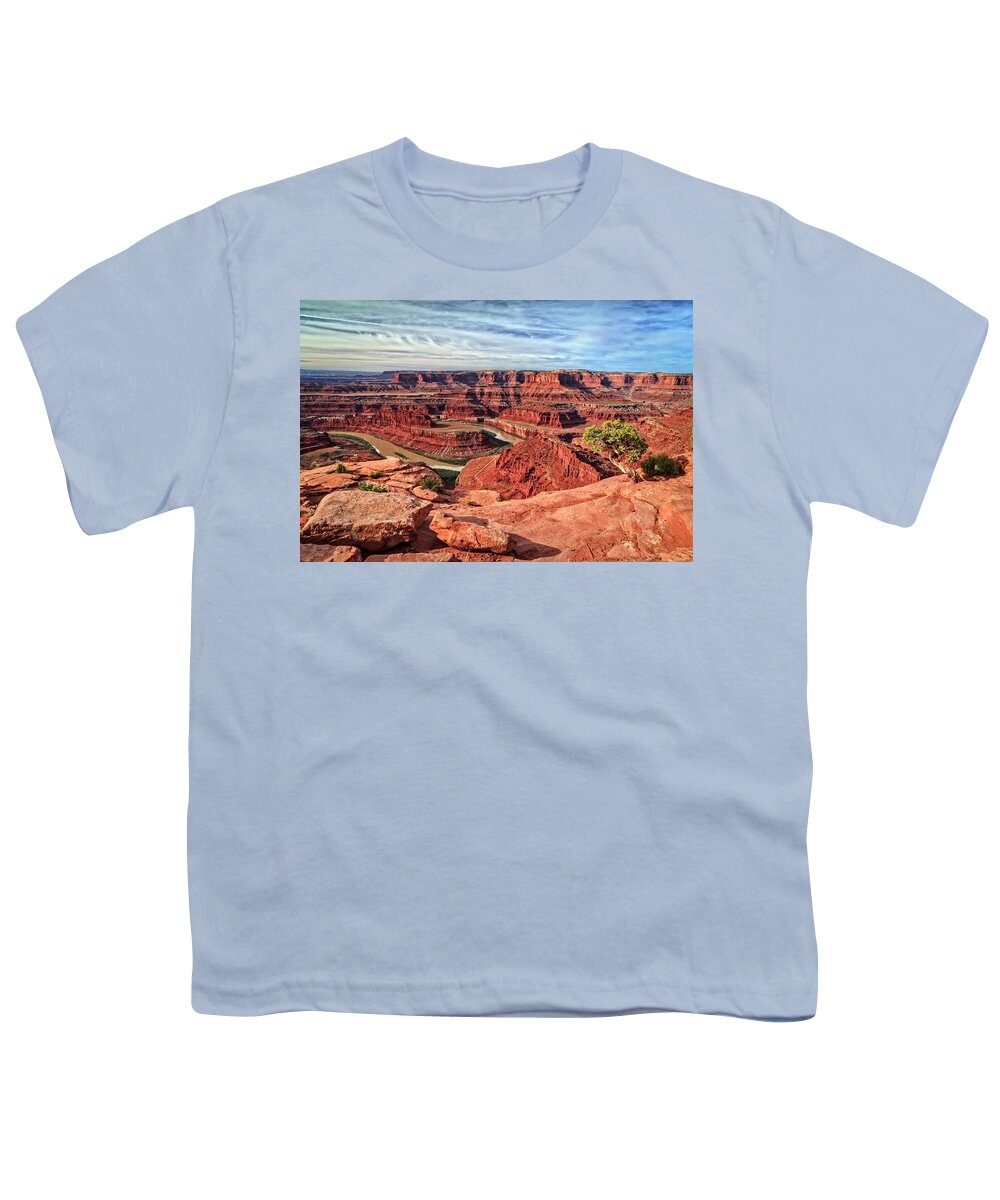 Dead Horse Point Tree Youth T-Shirt featuring the photograph Dead Horse Point Tree by Wes and Dotty Weber