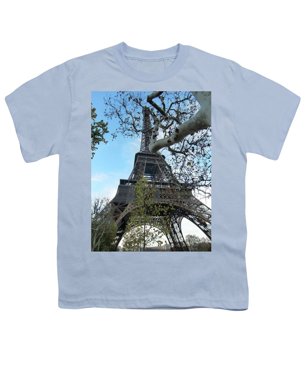 Eiffel Tower Youth T-Shirt featuring the photograph Eiffel tower by Martin Smith