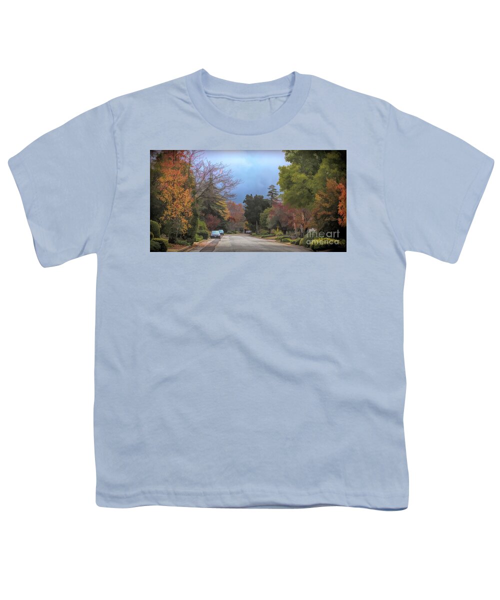 Autumn Youth T-Shirt featuring the photograph Leaves Begin to Fall, Autumn is Over by Chuck Kuhn