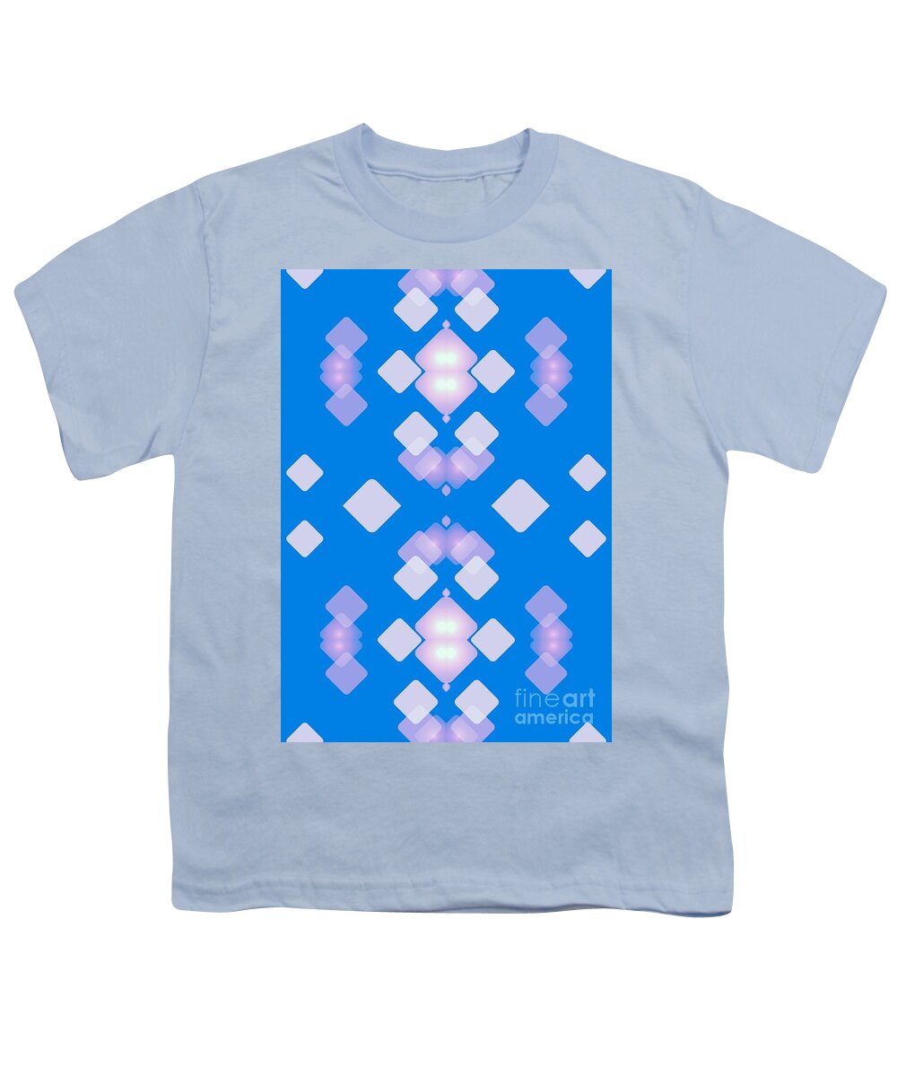 Blue Youth T-Shirt featuring the digital art Light Dreams In Blue by Rachel Hannah