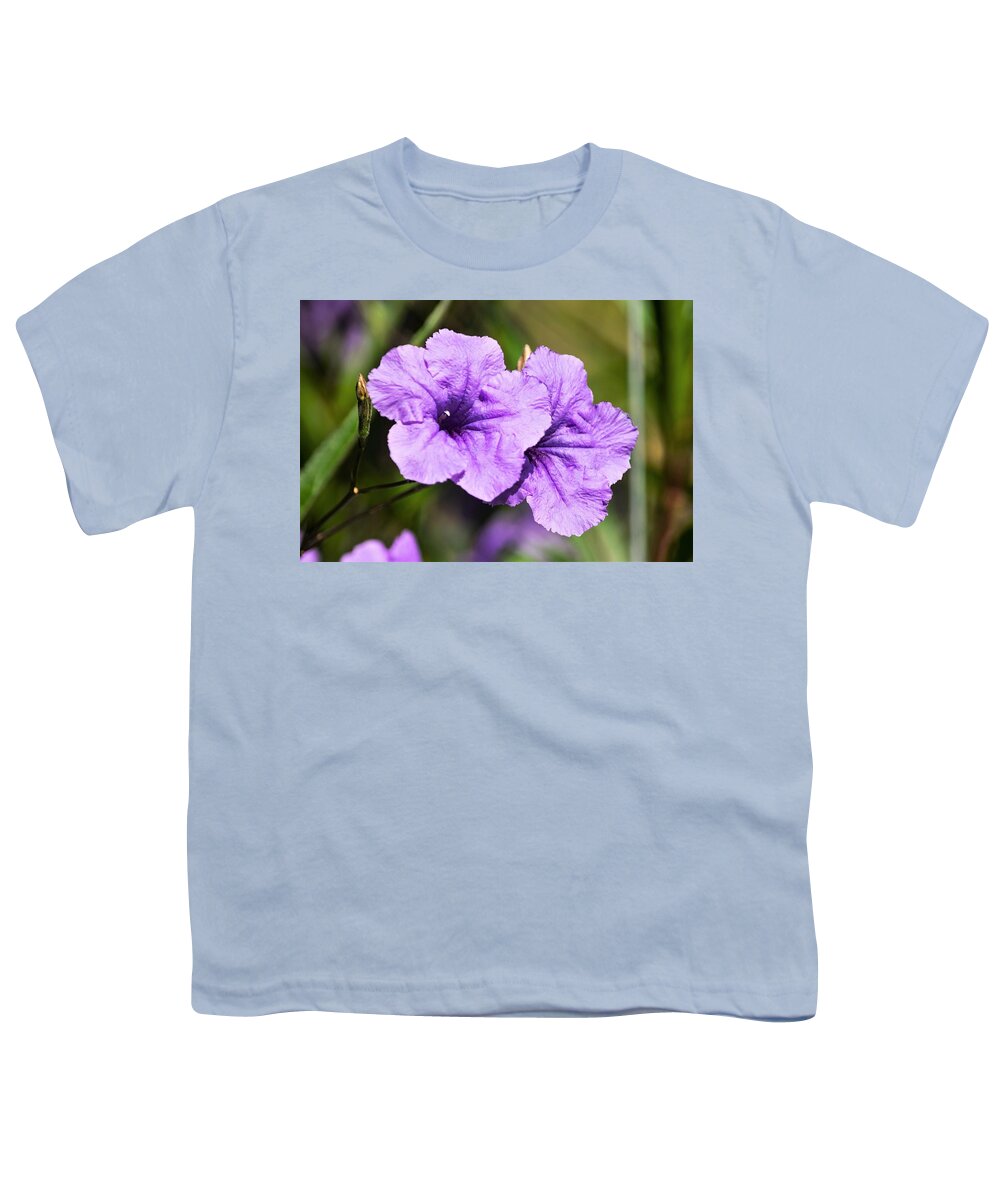 Mexican Petunia Youth T-Shirt featuring the photograph Mexican Petunia by Mary Ann Artz