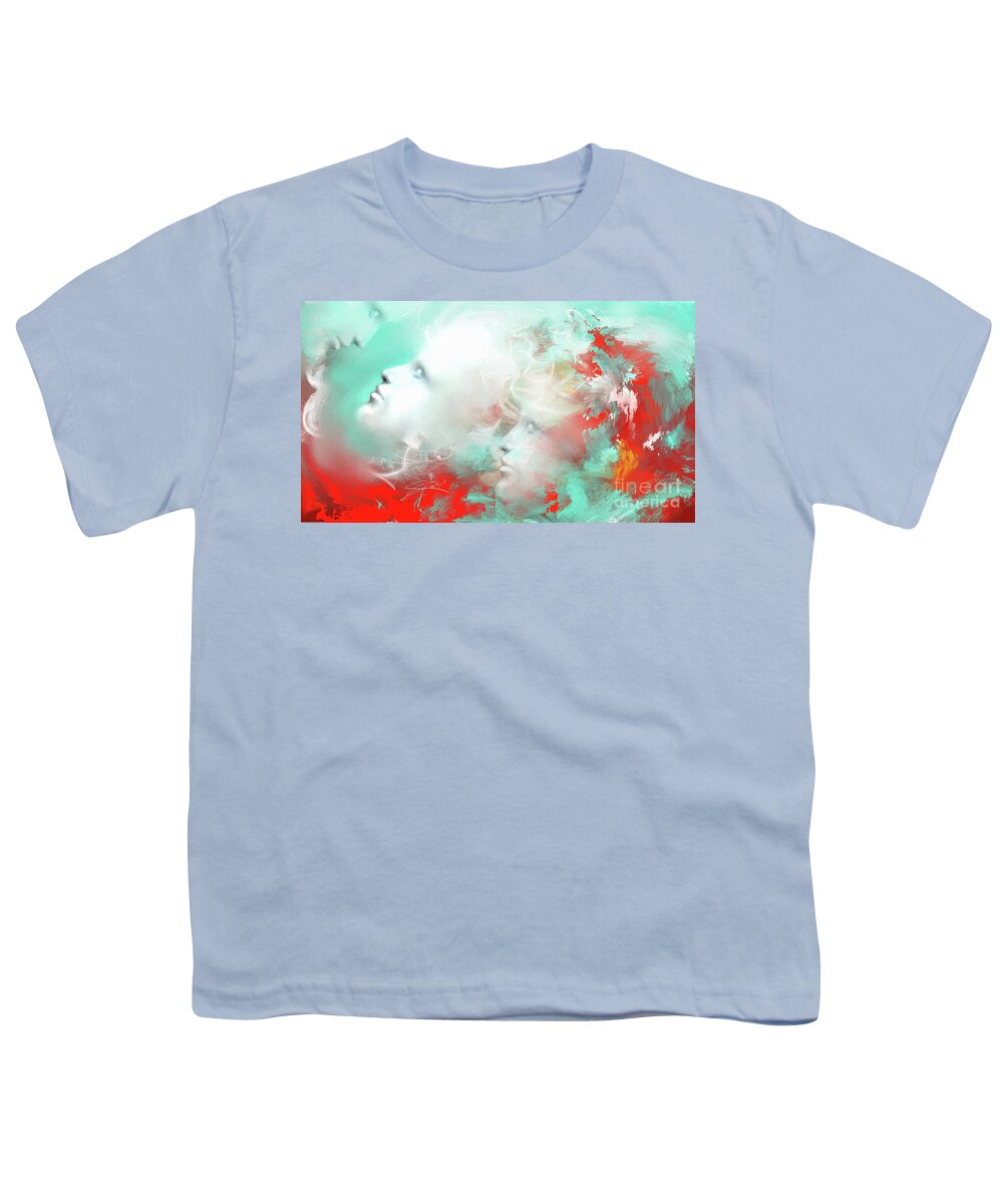  Youth T-Shirt featuring the painting Reconnect by Artificium -