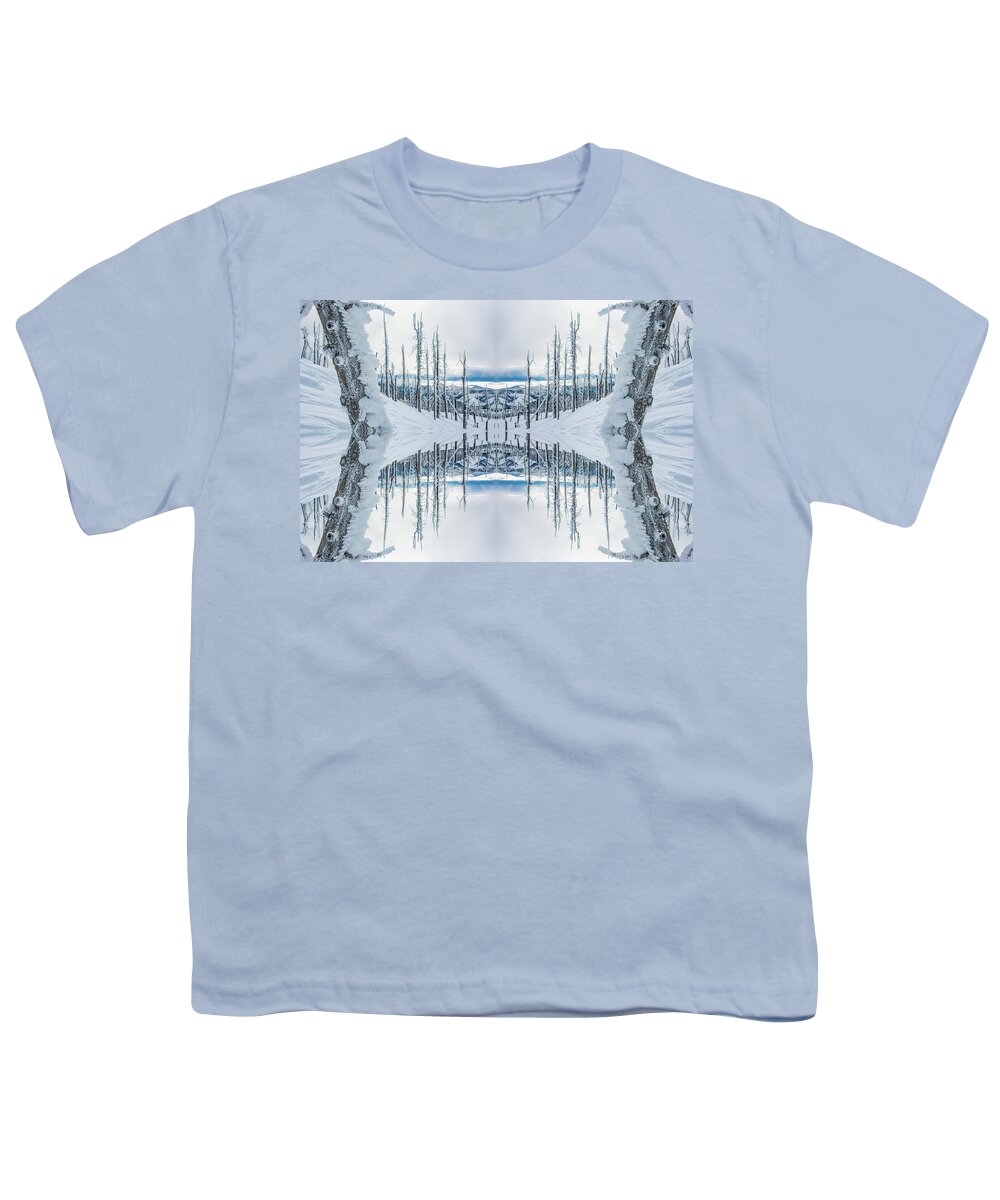 Forest Youth T-Shirt featuring the digital art Sugarloaf Peak Reflection by Pelo Blanco Photo