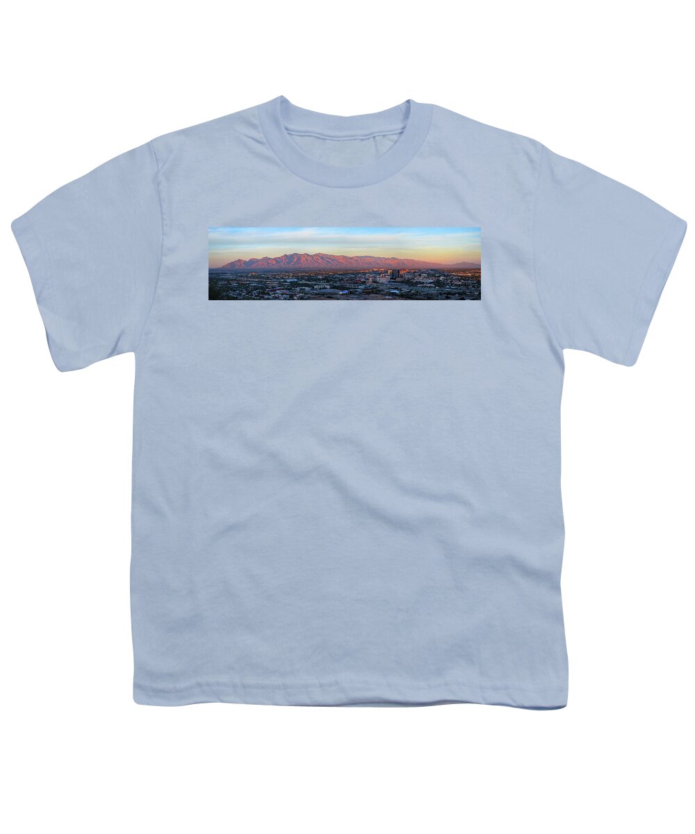 Tucson Youth T-Shirt featuring the photograph Tucson at Last Light by Chance Kafka