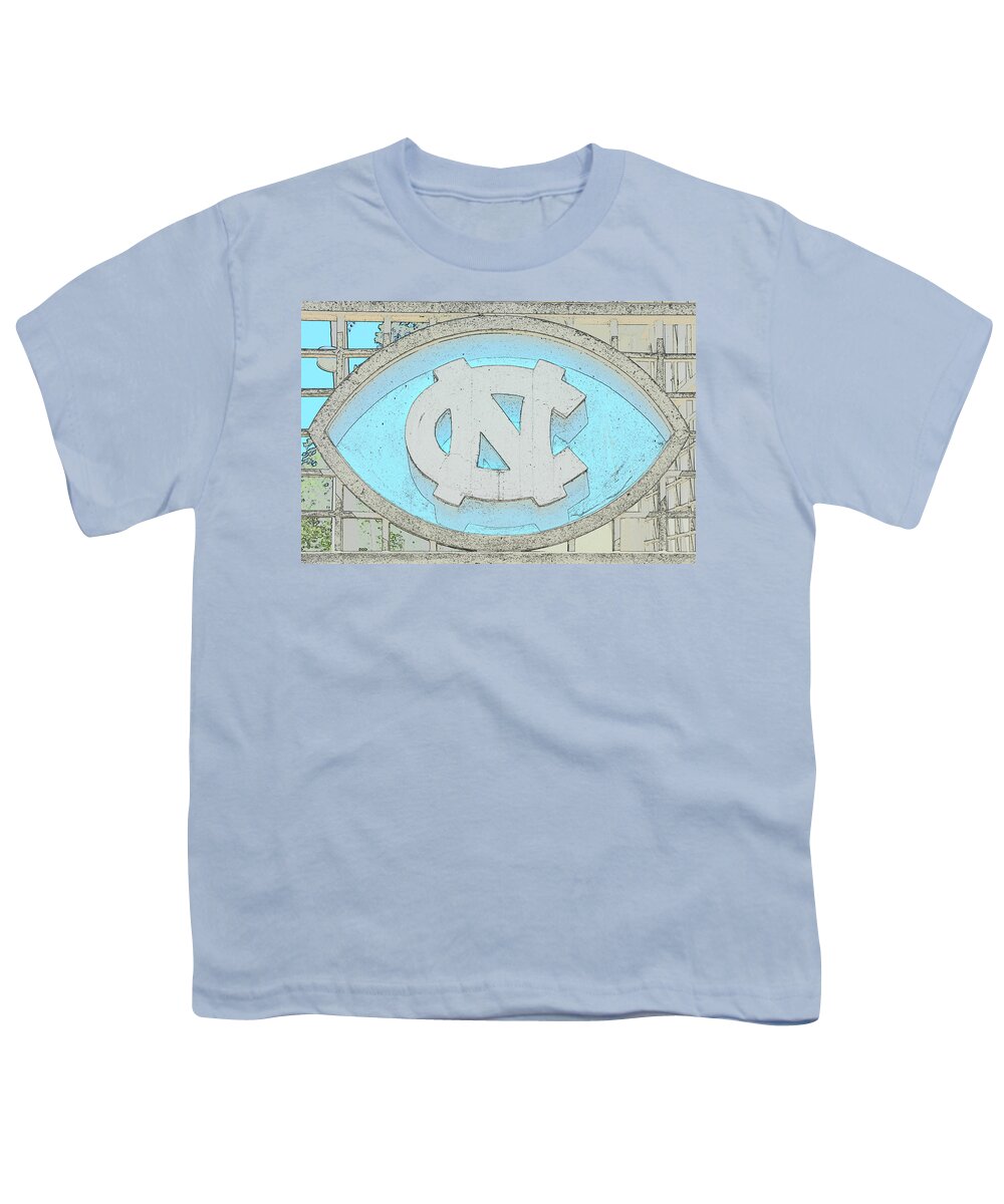 Kenan Memorial Stadium Youth T-Shirt featuring the photograph Univeristy of North Carolina by Minnie Gallman