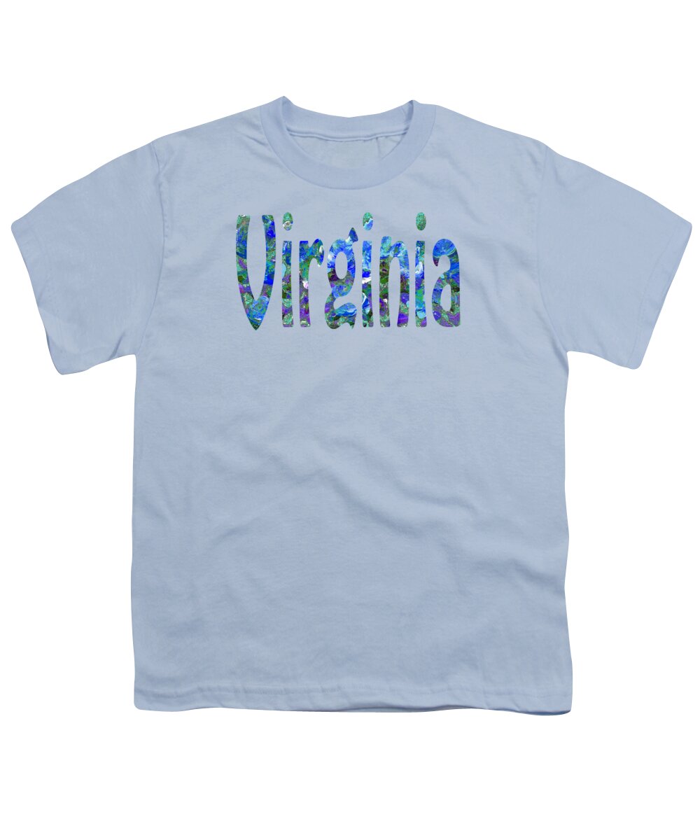 Virginia Youth T-Shirt featuring the painting Virginia by Corinne Carroll