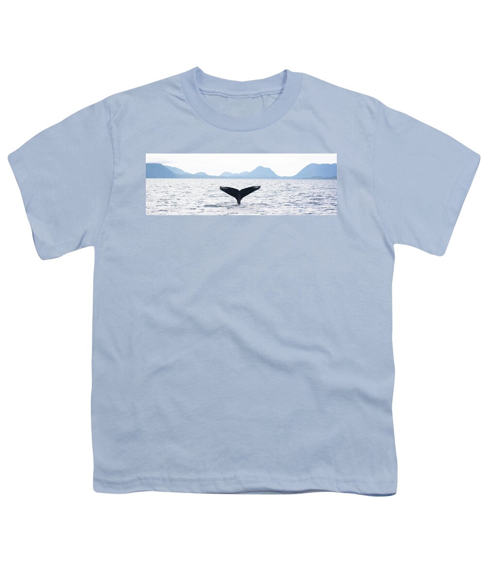 Whale Youth T-Shirt featuring the photograph Whale's Tail by Patrick Nowotny