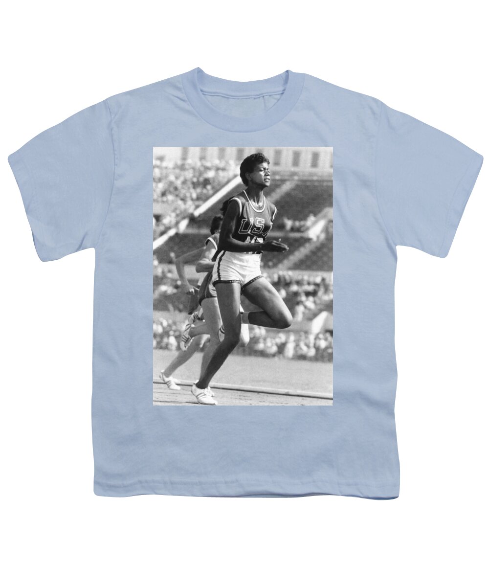 1940 Youth T-Shirt featuring the photograph Wilma Rudolph, American Athlete by Science Source