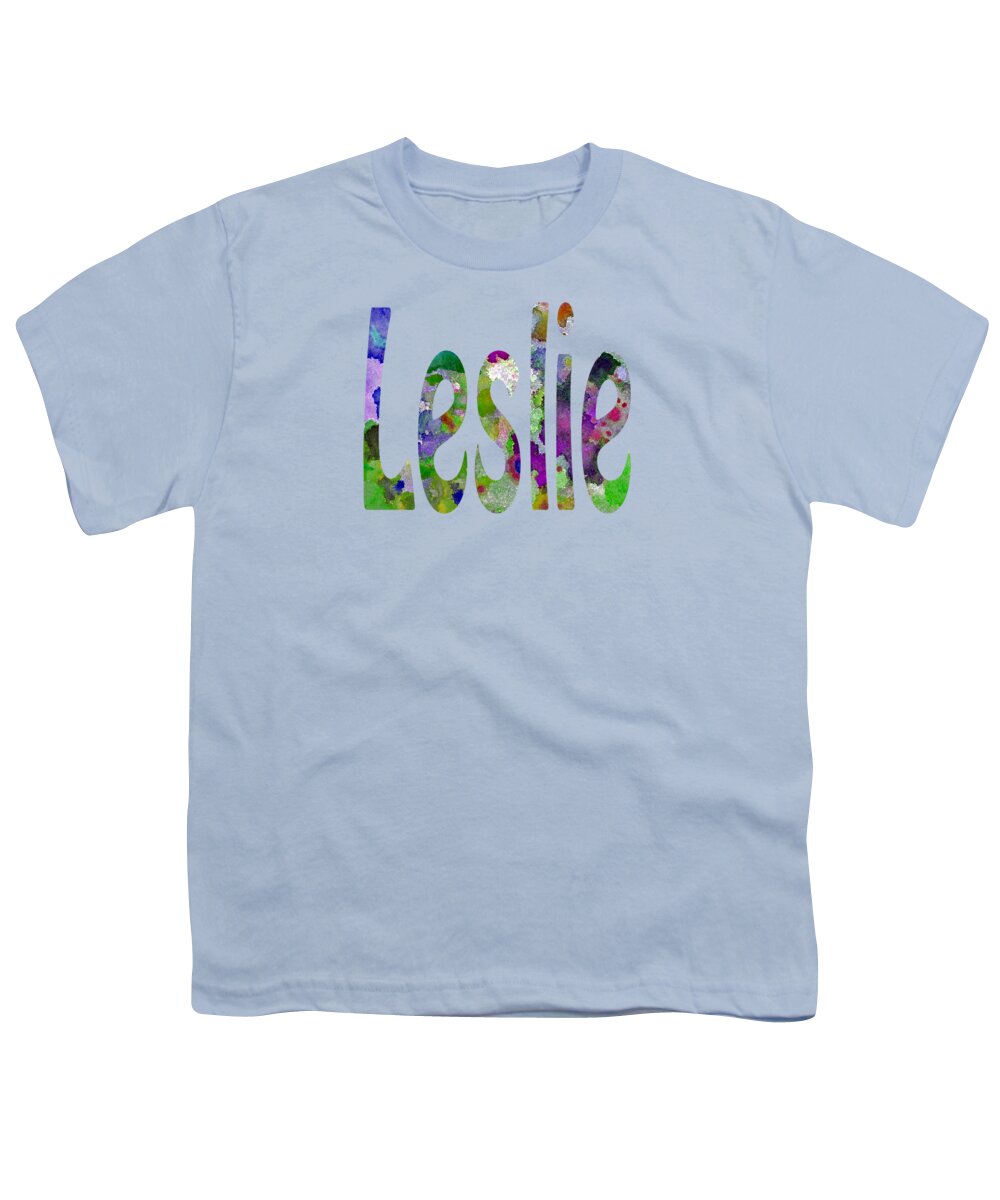 Leslie Youth T-Shirt featuring the painting Leslie #2 by Corinne Carroll