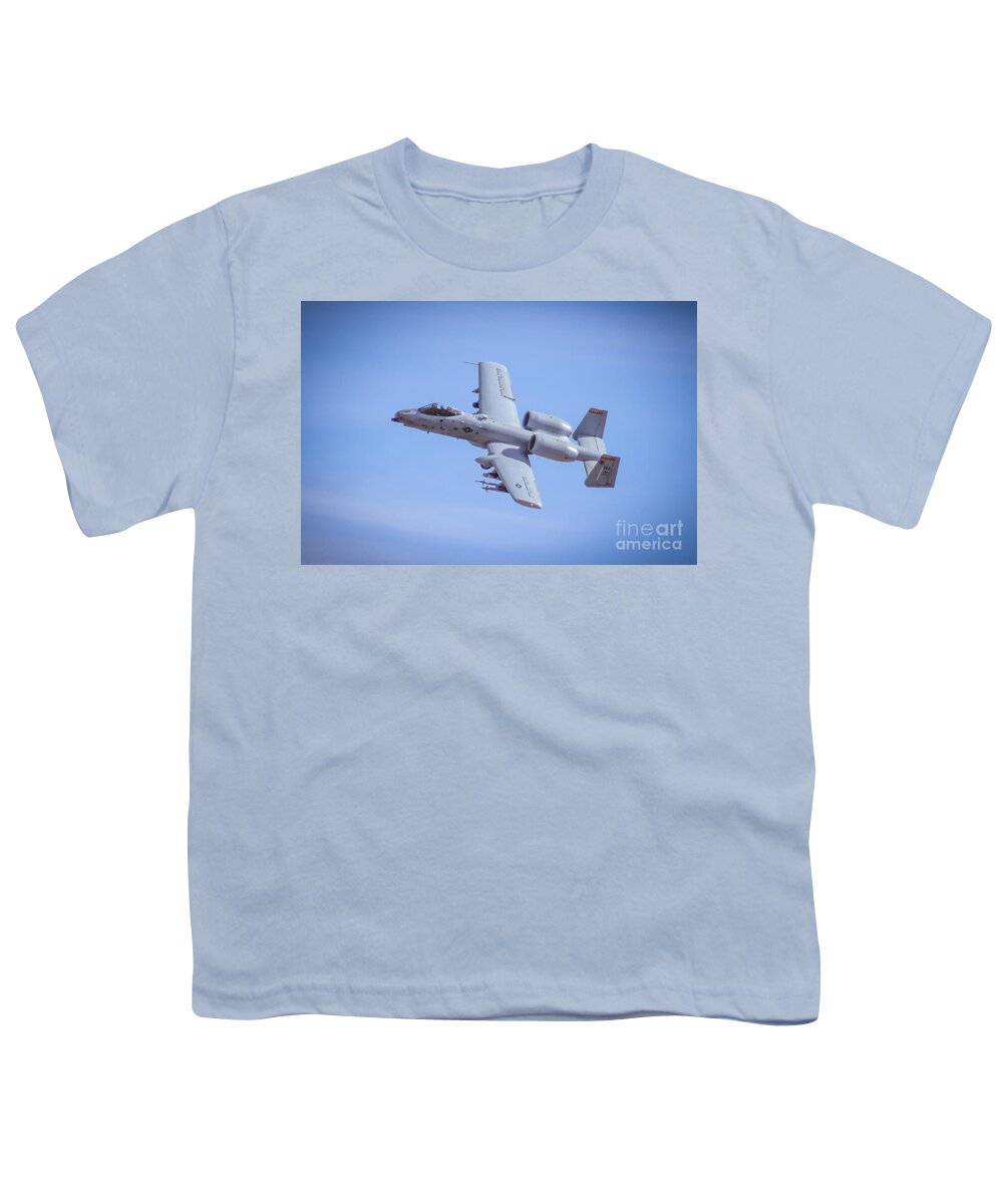 Usaf Youth T-Shirt featuring the photograph A10 by Darrell Foster