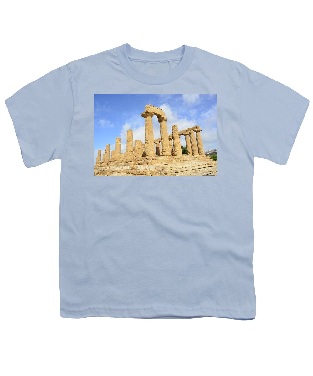 Agrigento Youth T-Shirt featuring the photograph Agrigento, Valley of the Kings 1 by Regina Muscarella