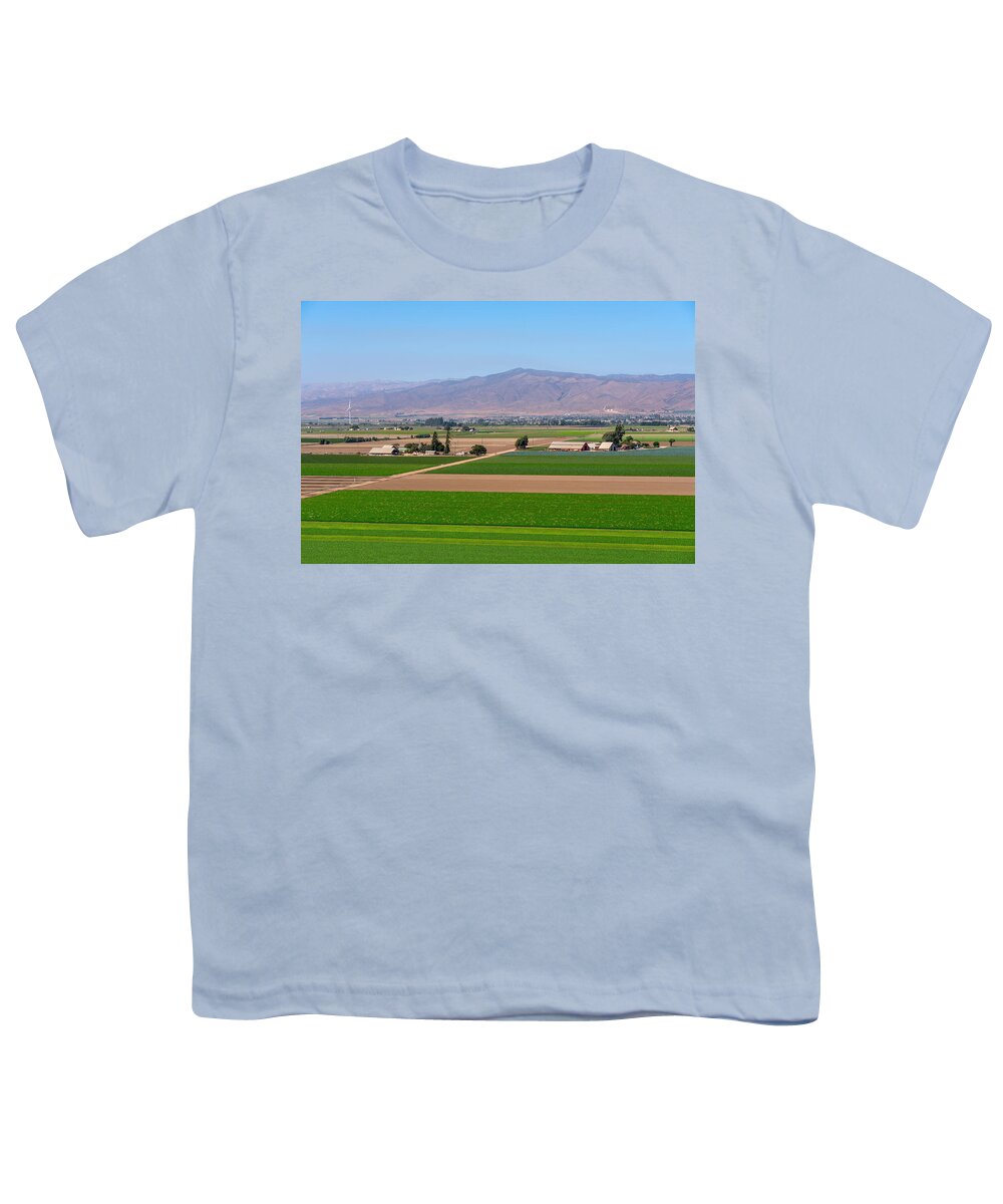 Soledad Youth T-Shirt featuring the photograph August in Soledad, CA by Derek Dean