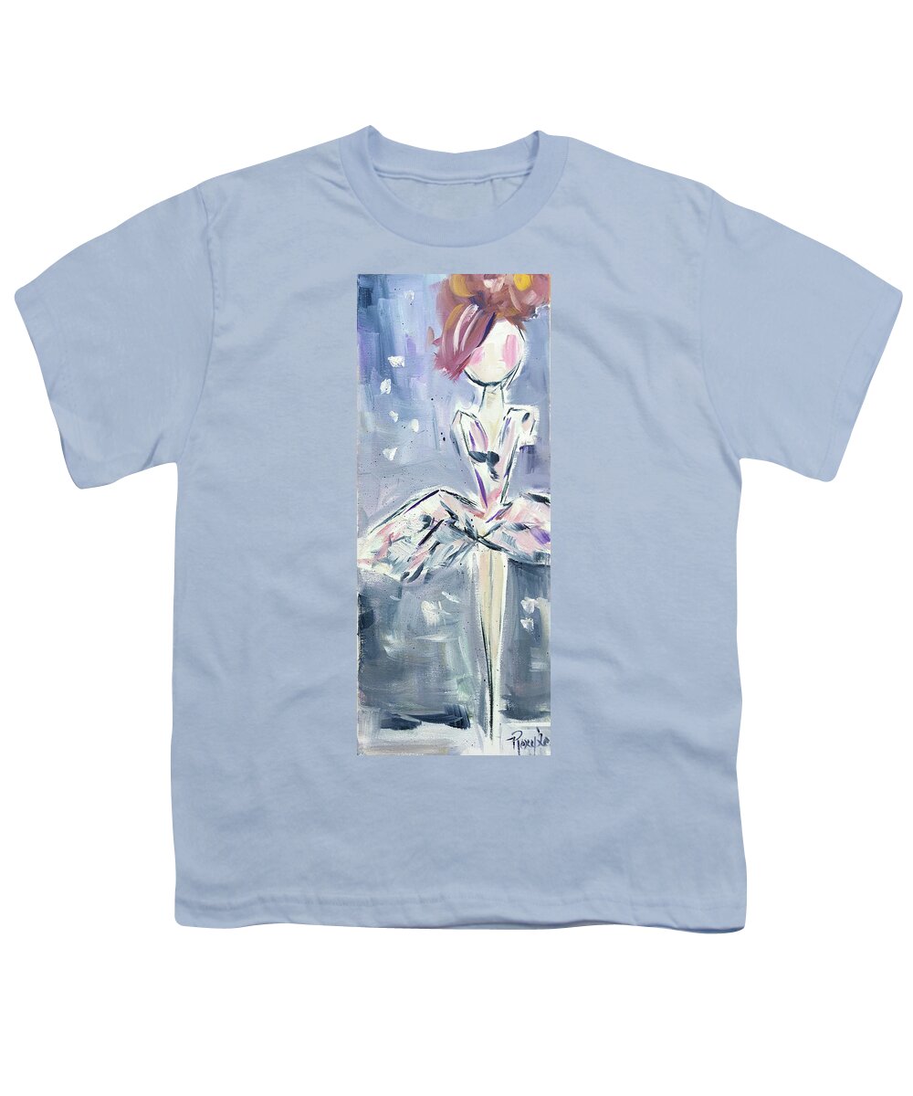 Ballet Youth T-Shirt featuring the painting Ballerina by Roxy Rich