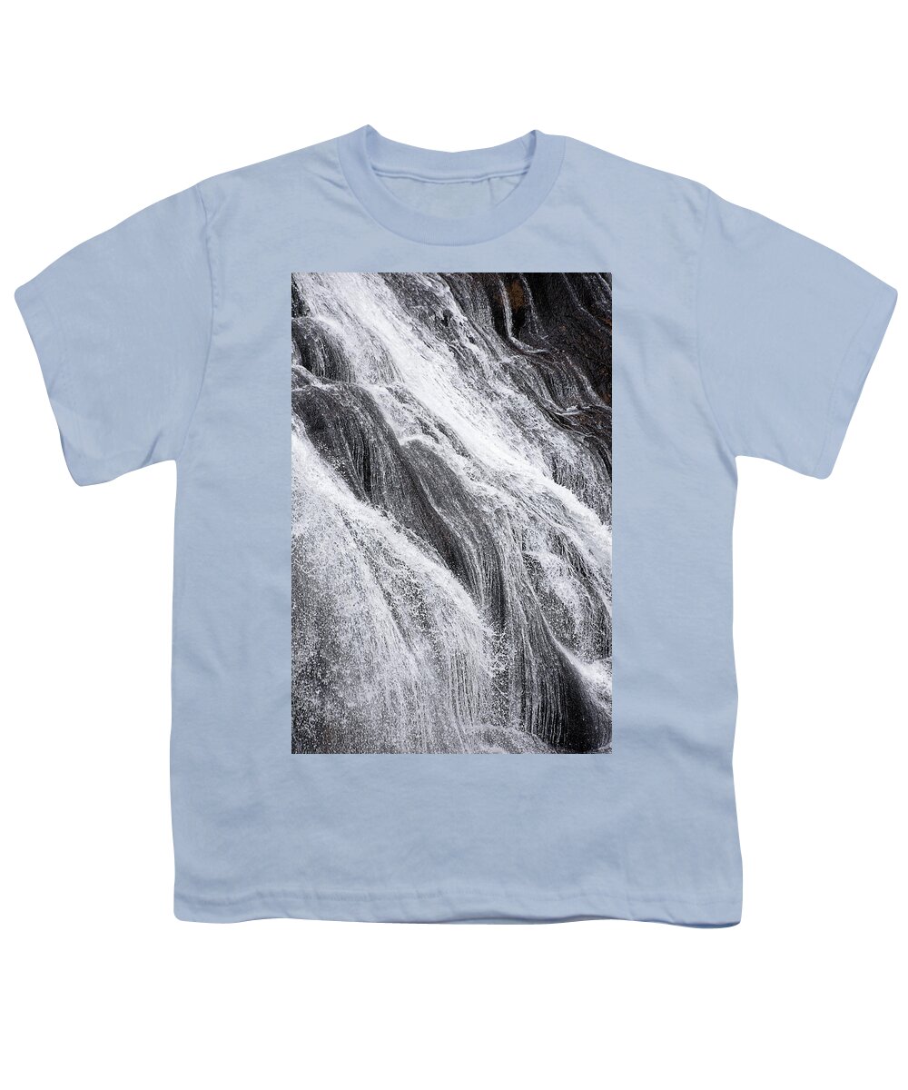Bathing Beauty Youth T-Shirt featuring the photograph Bathing Beauty -- Gibbon Falls in Yellowstone National Park, Wyoming by Darin Volpe