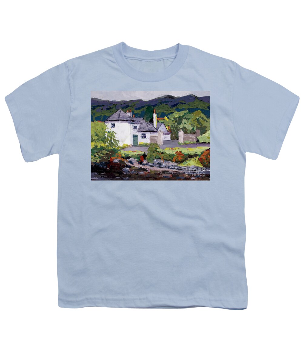 Oil Painting Youth T-Shirt featuring the painting Bona Lighthouse, 2015 by PJ Kirk