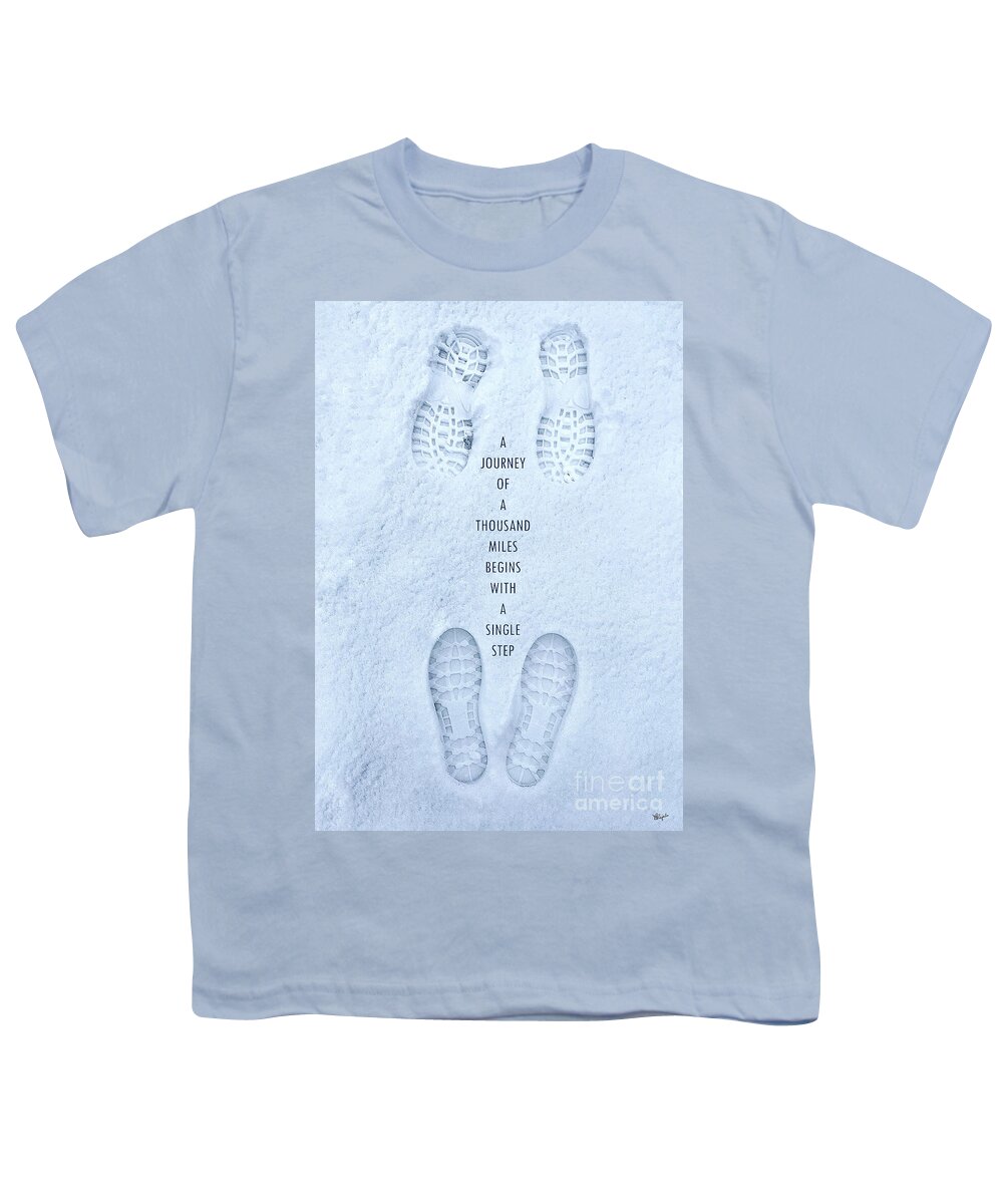 Boots Youth T-Shirt featuring the photograph Boot Tracks by Diana Rajala