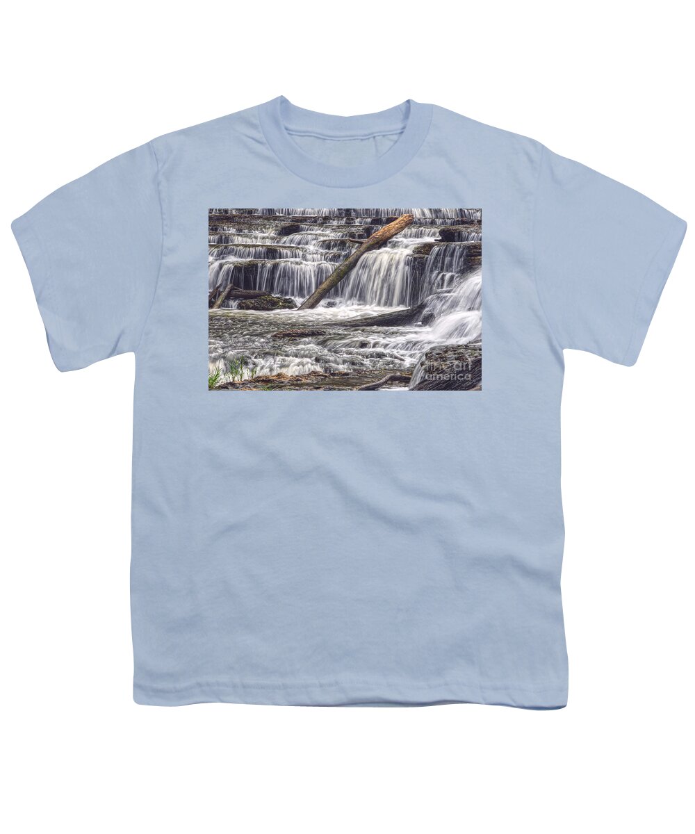 Burgess Falls State Park Youth T-Shirt featuring the photograph Burgess Falls 5 by Phil Perkins