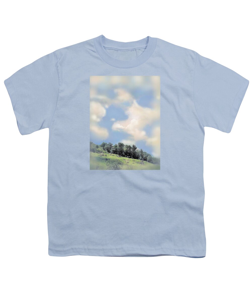 Clouds Youth T-Shirt featuring the photograph Chasing Clouds by Angela Davies