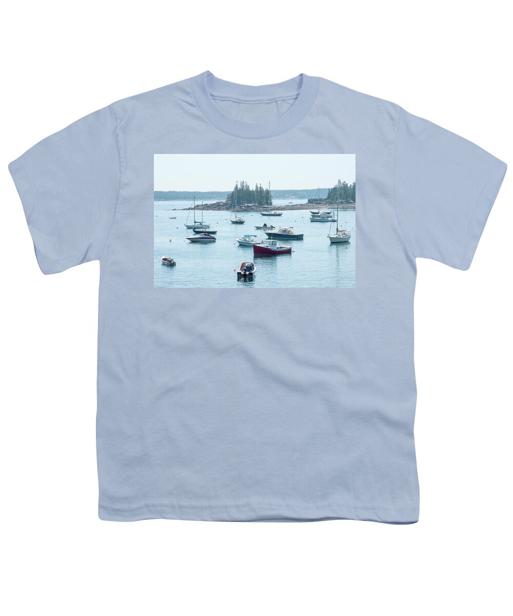 Fishing Village Youth T-Shirt featuring the photograph Coastal Maine 12 by Mike McGlothlen
