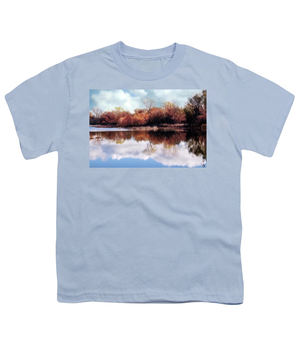 Photography Youth T-Shirt featuring the digital art Cosumnes River Trail by Terry Davis
