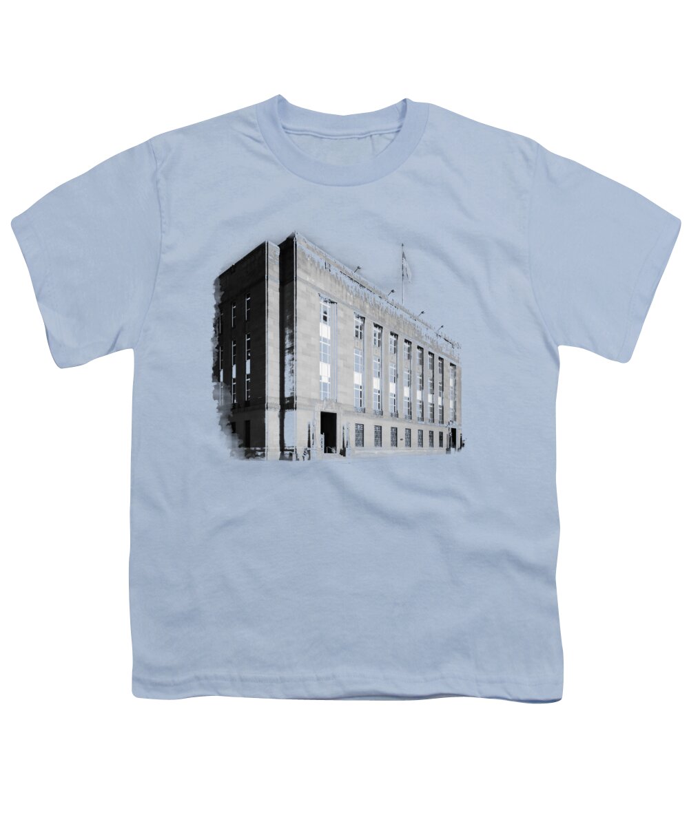 Post Office Youth T-Shirt featuring the photograph Dalton Avenue Post Office by Rob Amend