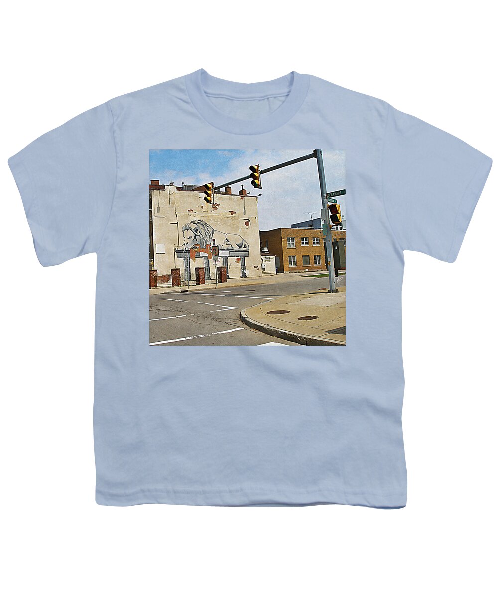 Buffalo Youth T-Shirt featuring the painting Delaware and Virginia by Mark Baranowski