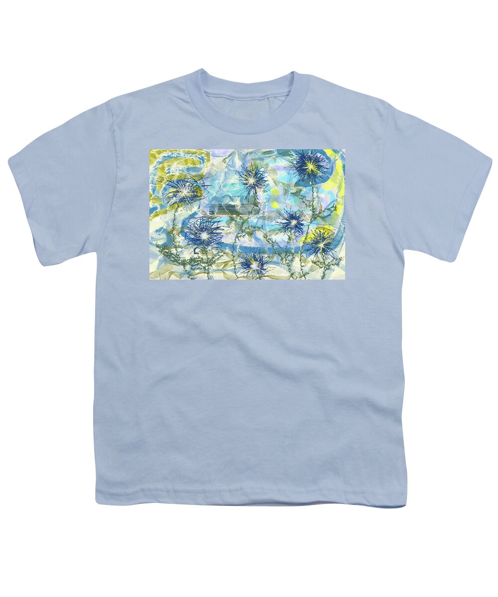 Digital Youth T-Shirt featuring the painting Flower Garden #8 by Christina Wedberg