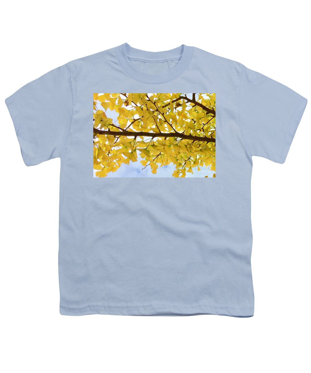 Ginko Youth T-Shirt featuring the photograph Ginko Branch 1-1 by J Doyne Miller