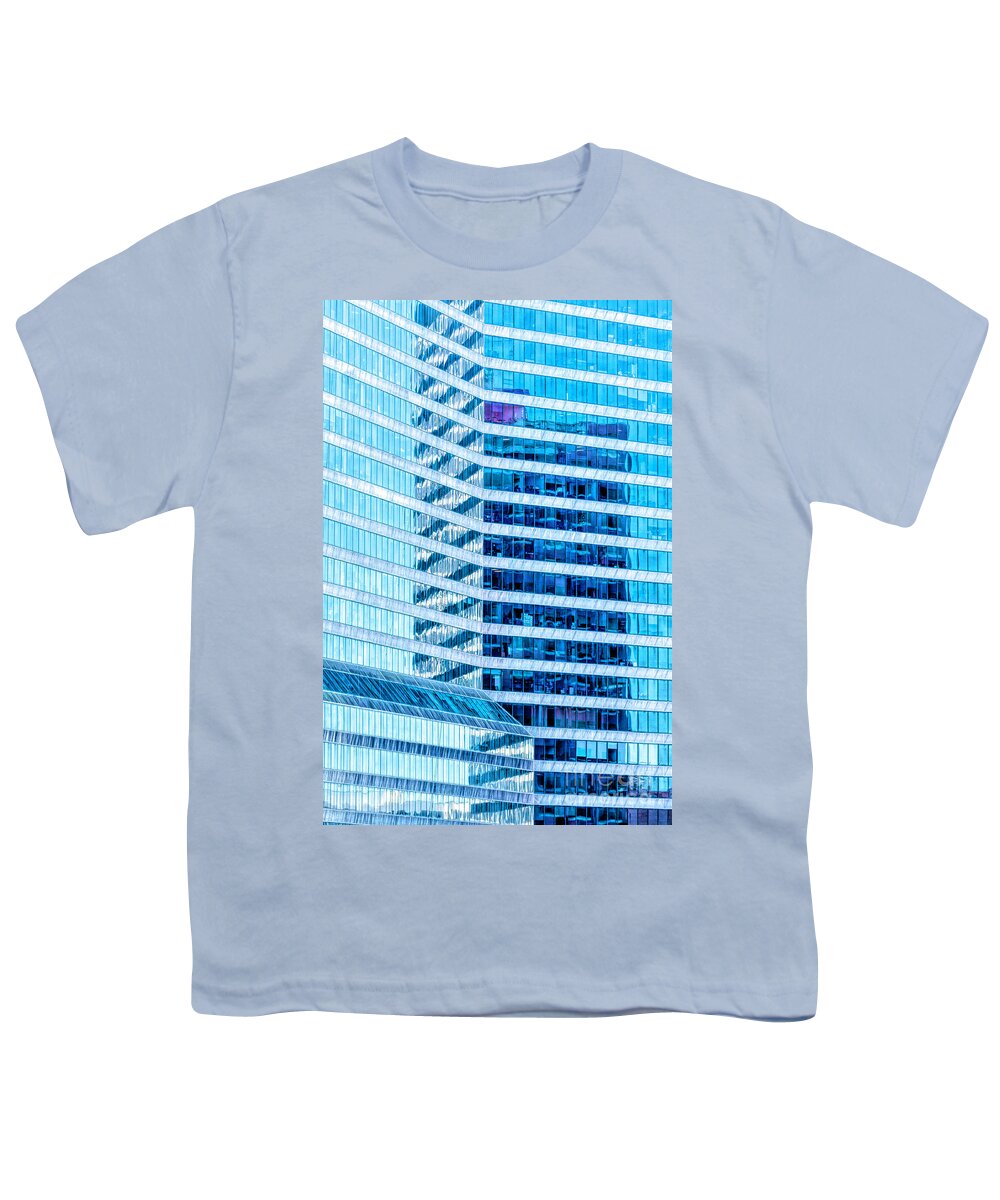 Reflections Youth T-Shirt featuring the photograph Glass On Glass by Frances Ann Hattier