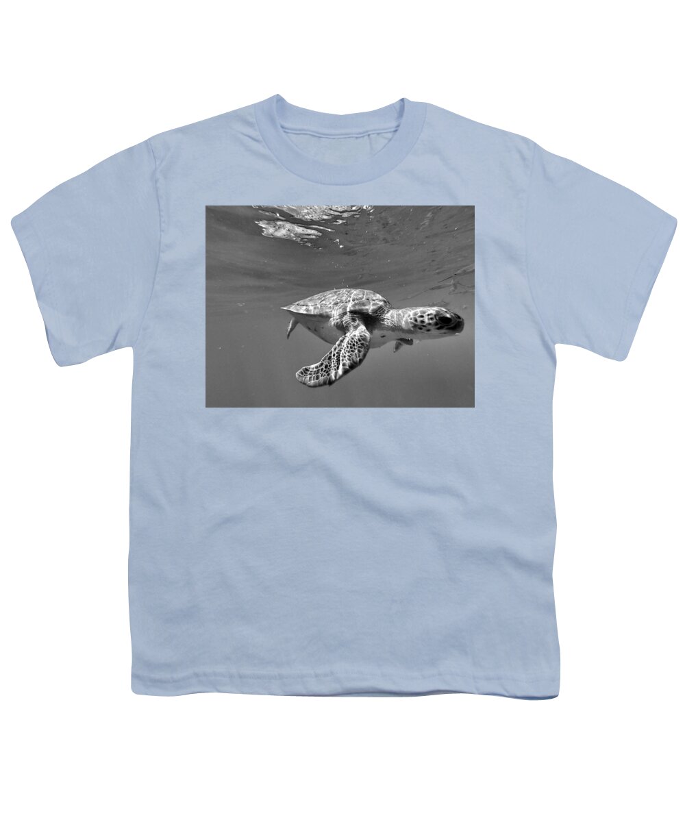Sea Turtle Youth T-Shirt featuring the photograph Hanu by Devin Wilson