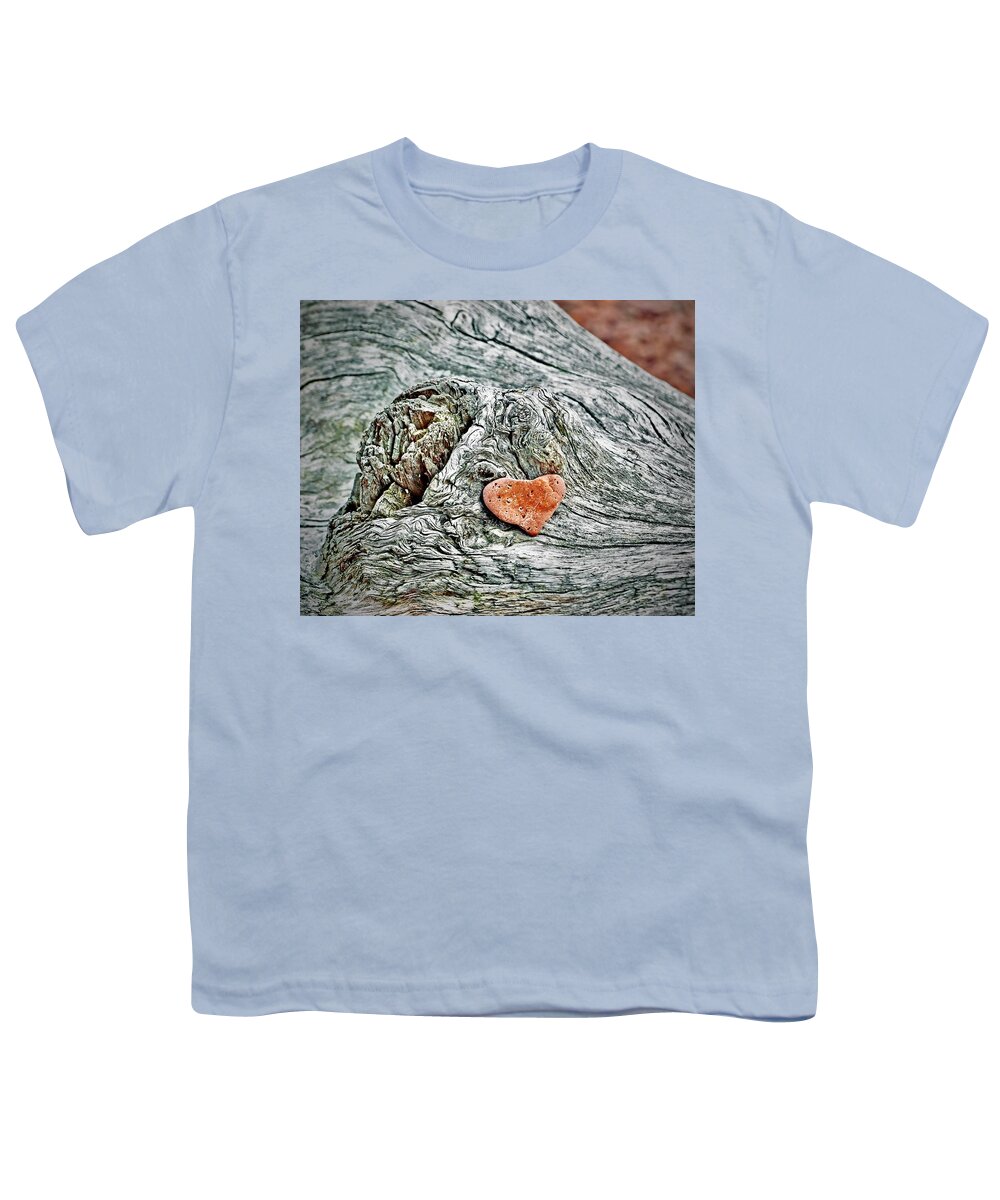 Rock Youth T-Shirt featuring the photograph Heart Shaped Rock by Sarah Lilja